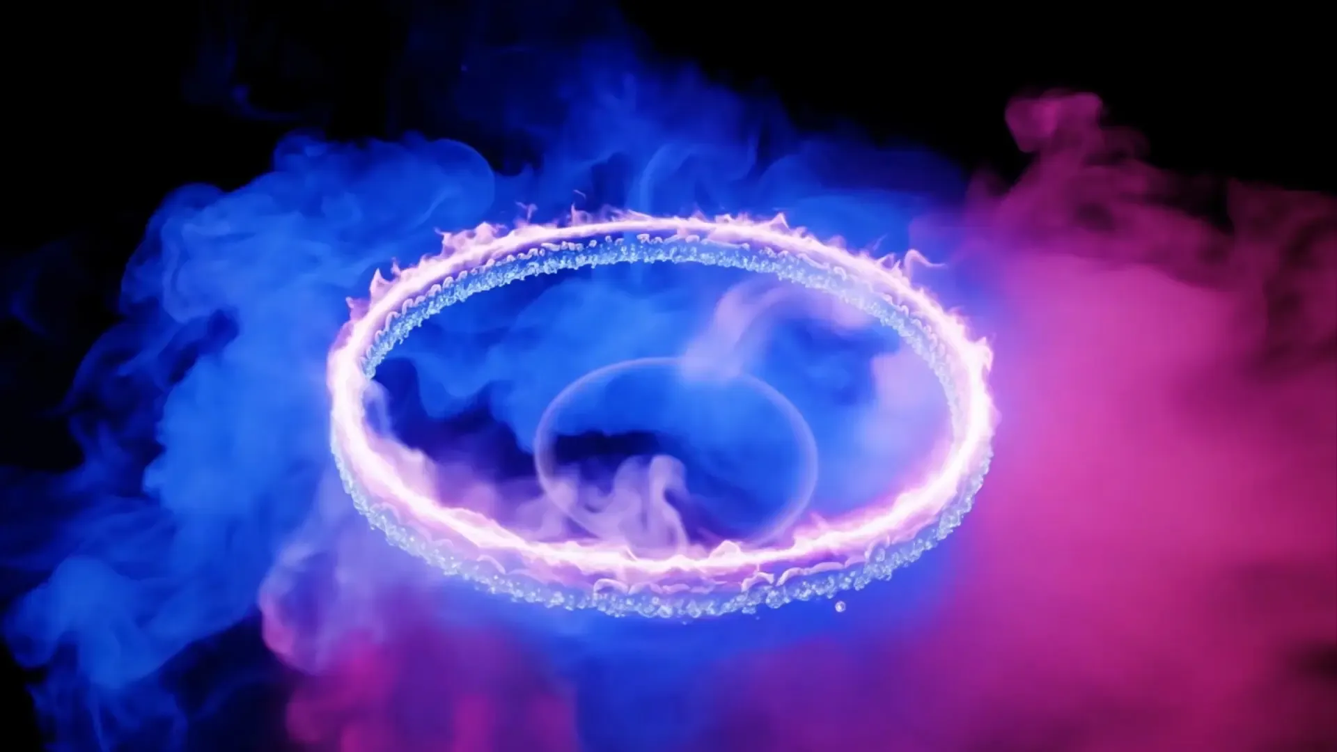 Luminous Energy Ring Title Animation Background
